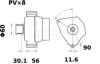 MAHLE ORIGINAL MG 275 Alternator